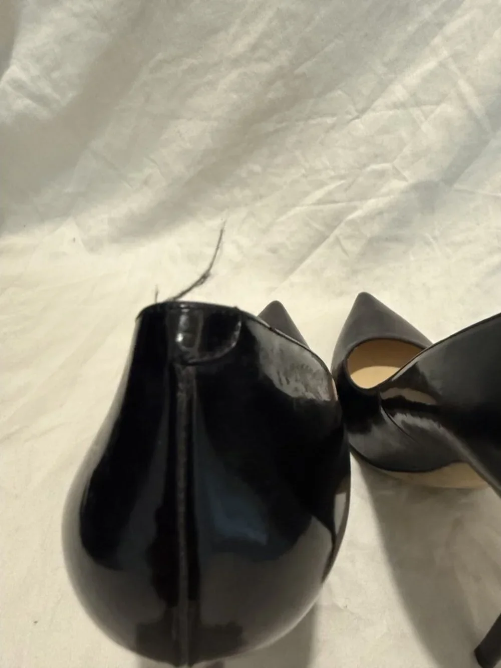 Jimmy Choo Anouk 120 Black Patent Pointed Toe Stiletto Pump EU 40 Italy - Picture 8 of 9